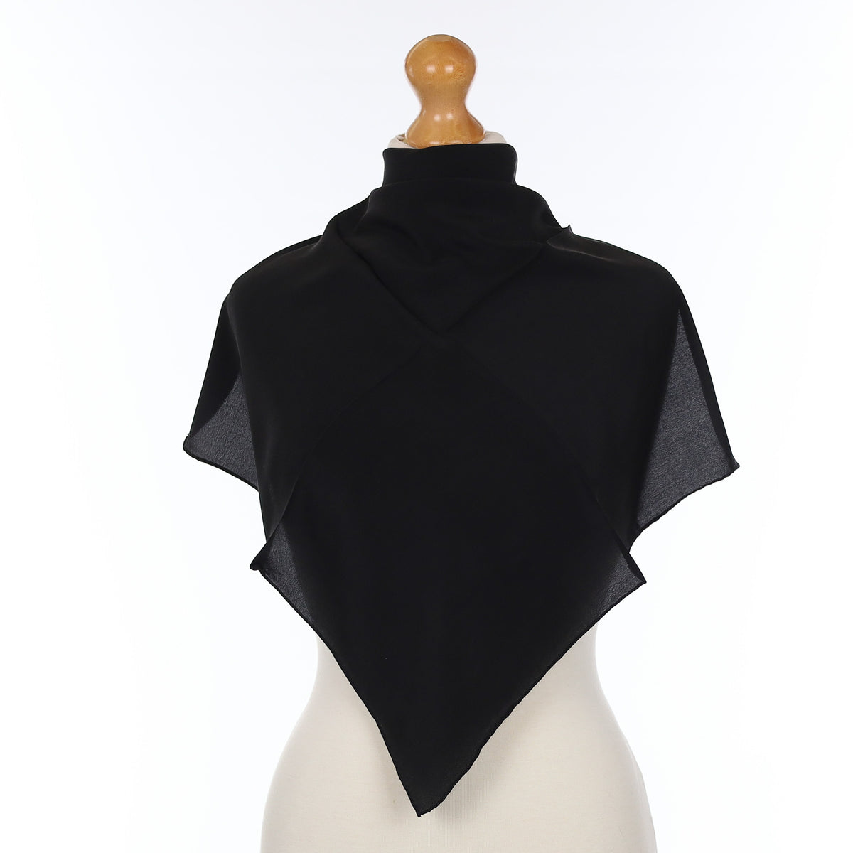Brand New Black Silk Scarf