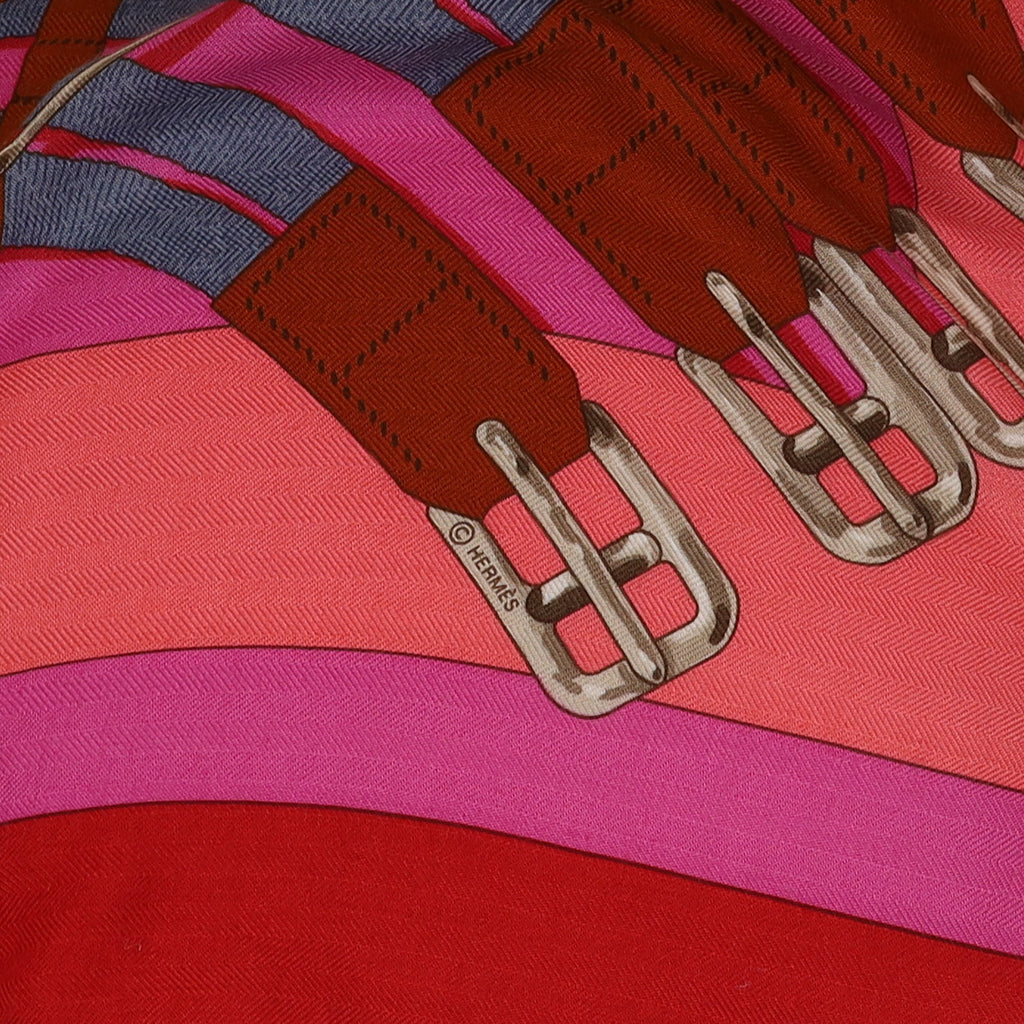 Pristine Boxed Hermès Mors à Jouets Vintage Cashmere and Silk Shawl