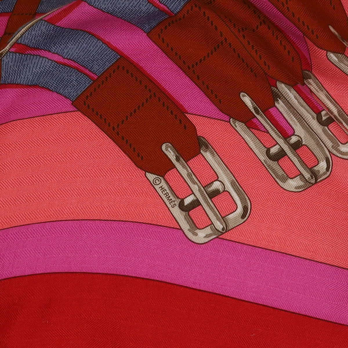 Pristine Boxed Hermès Mors à Jouets Vintage Cashmere and Silk Shawl