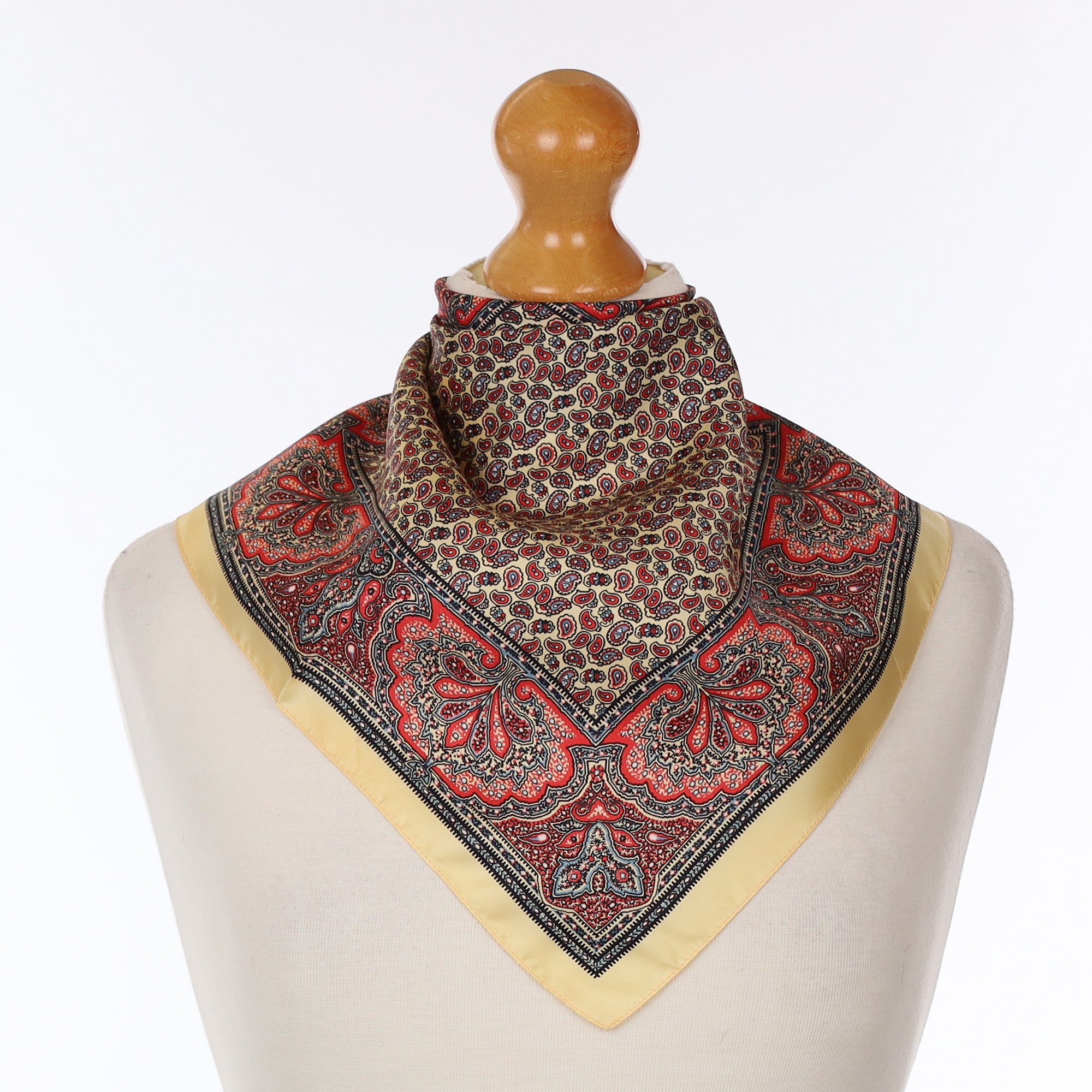 Paisley Vintage Silk Pocket Square