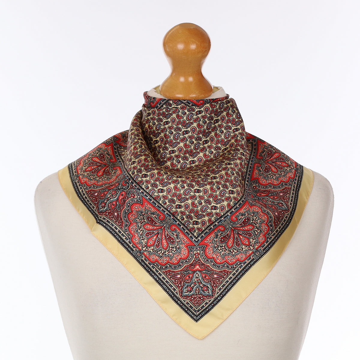 Paisley Vintage Silk Pocket Square