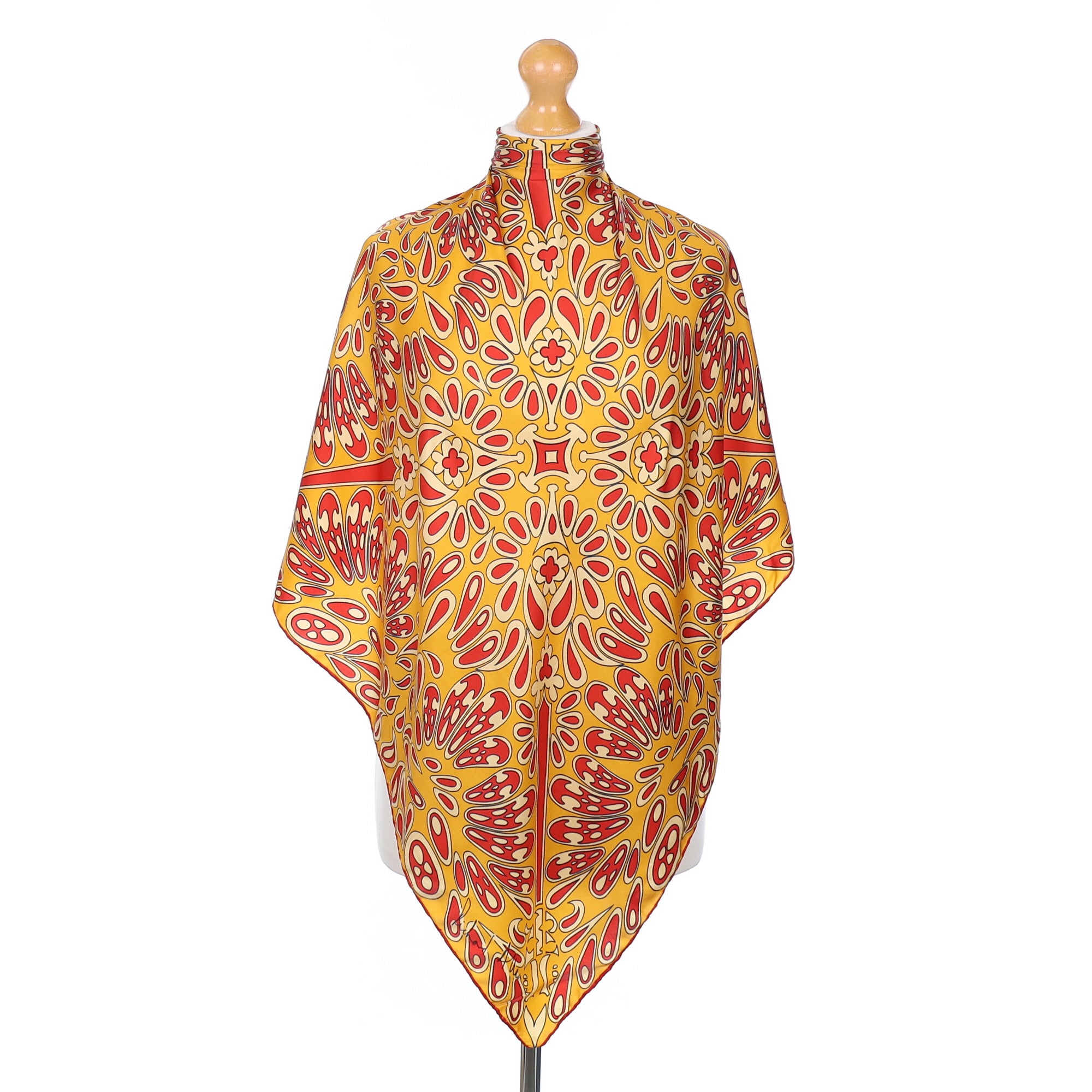 1970’s Richard Allan Retro Vintage Silk Scarf