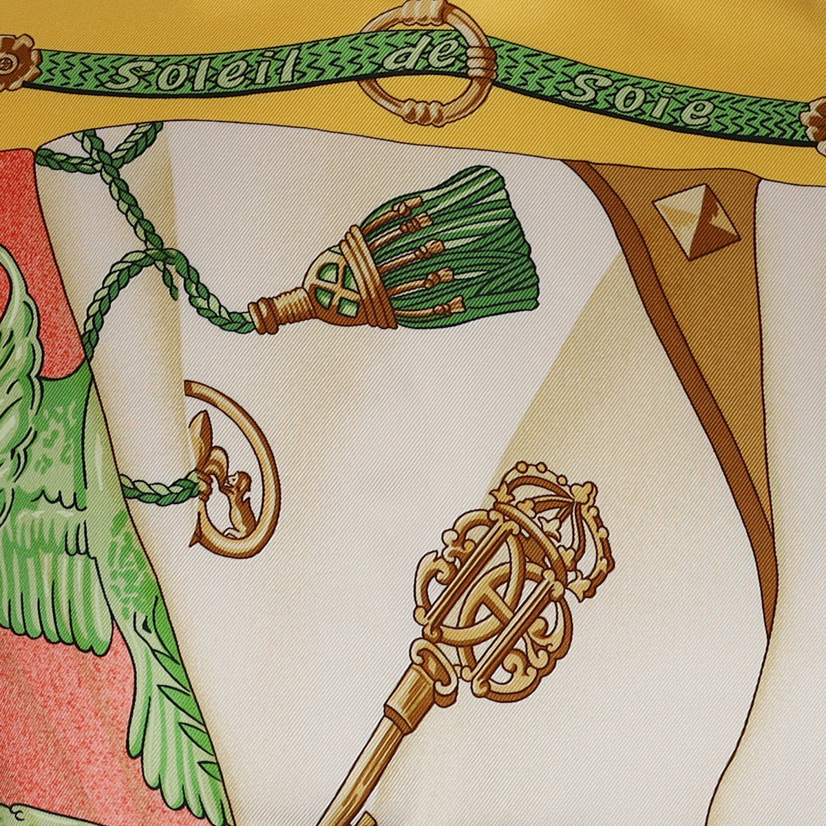 Pristine Boxed Hermès Soleil de Soie Vintage Silk Scarf