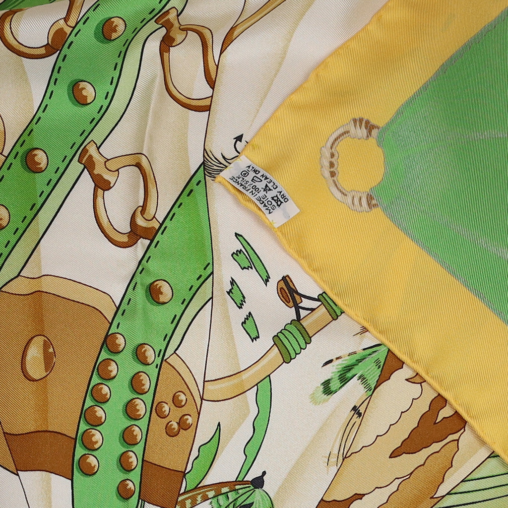 Pristine Boxed Hermès Soleil de Soie Vintage Silk Scarf