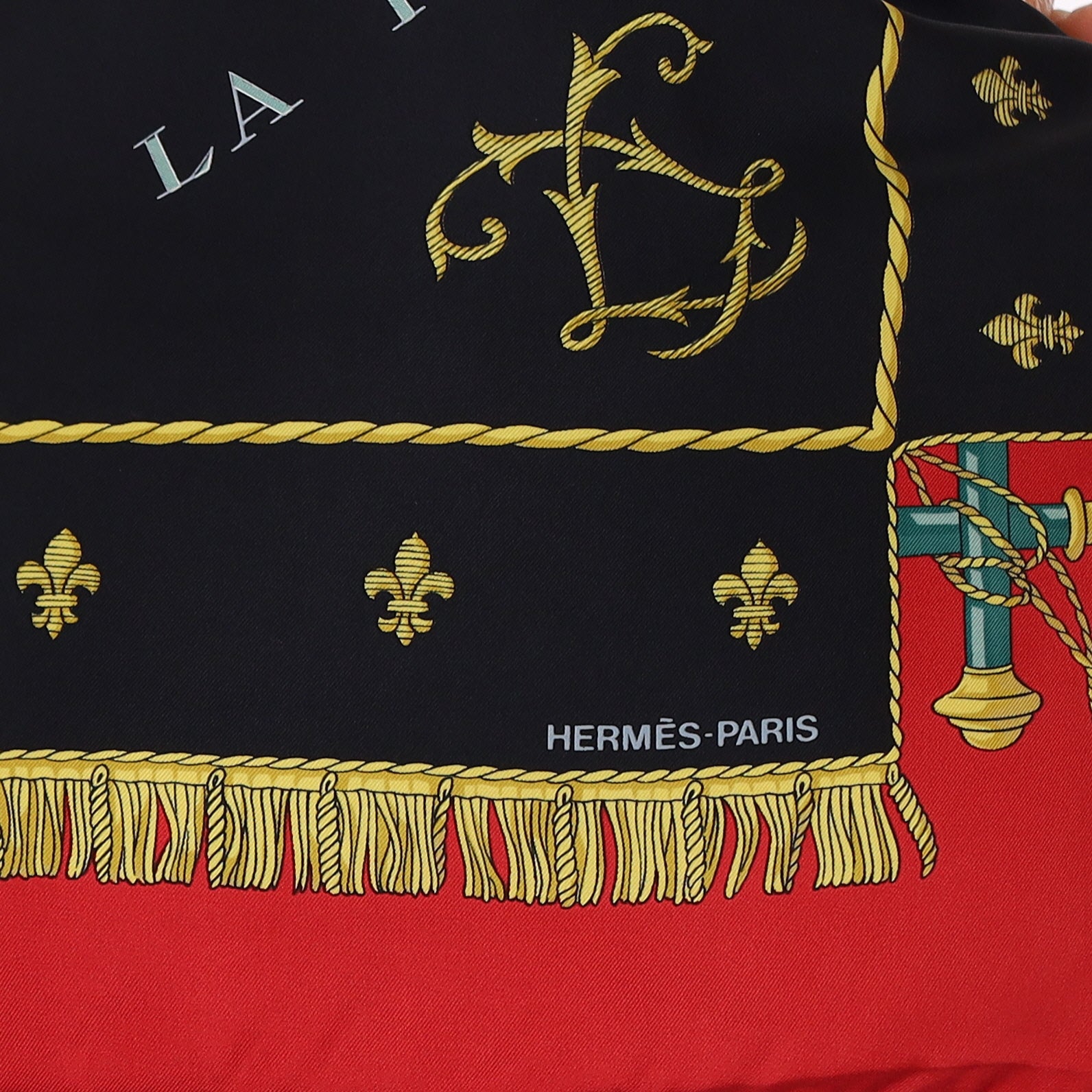 Hermès Vue du Carosse de la Galère la Réale Silk Scarf