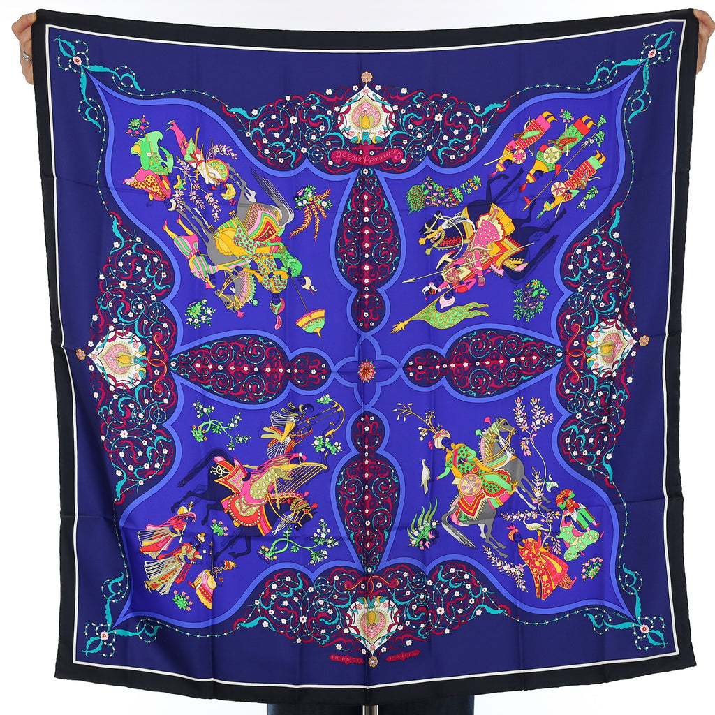 Pristine Boxed Hermès Poésie Persane Silk Scarf Quite Rare