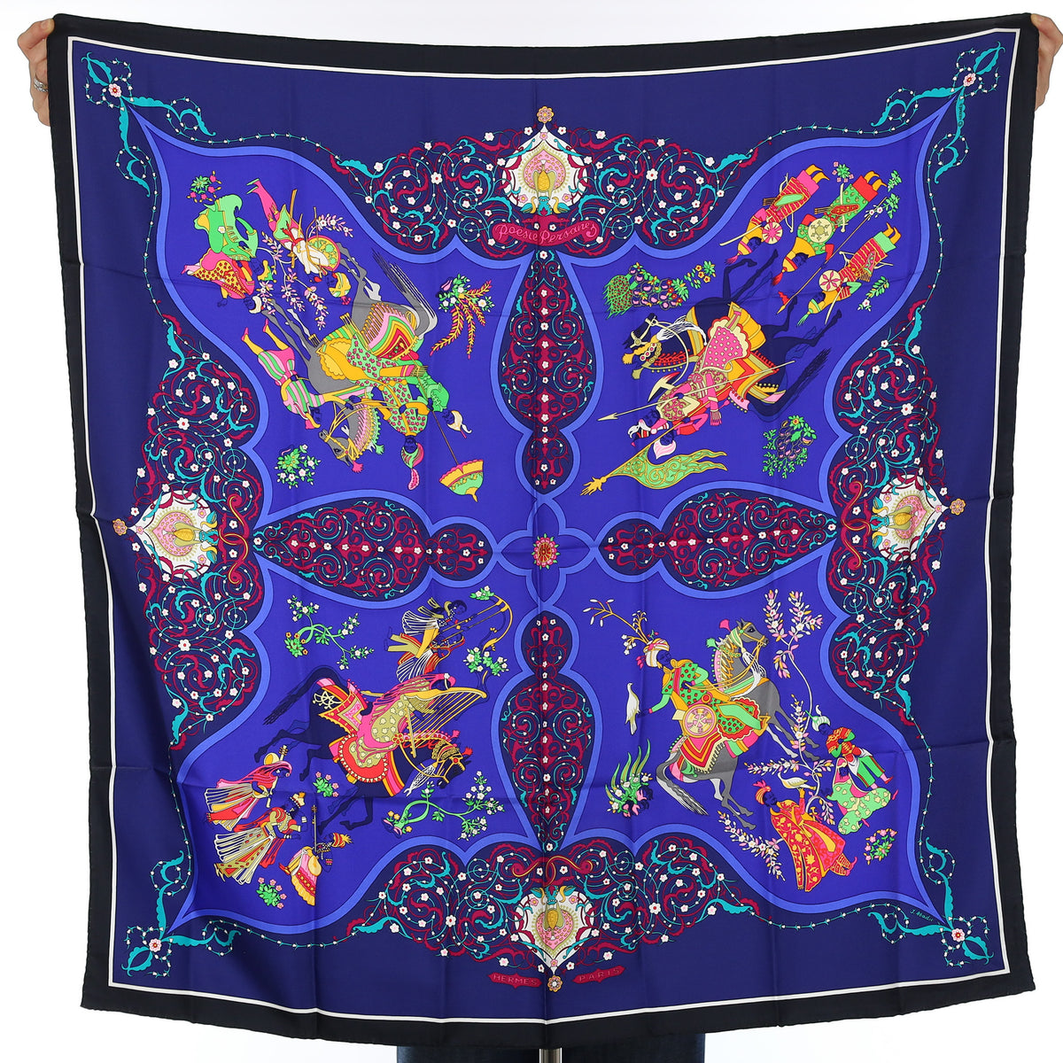 Pristine Boxed Hermès Poésie Persane Silk Scarf Quite Rare