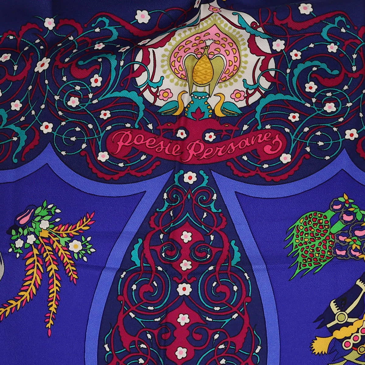 Pristine Boxed Hermès Poésie Persane Silk Scarf Quite Rare
