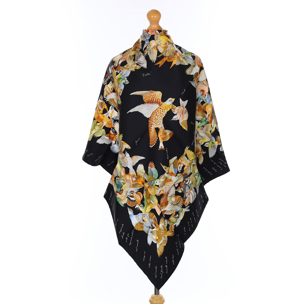 Brand New Boxed Hermès L'intrus Silk Scarf