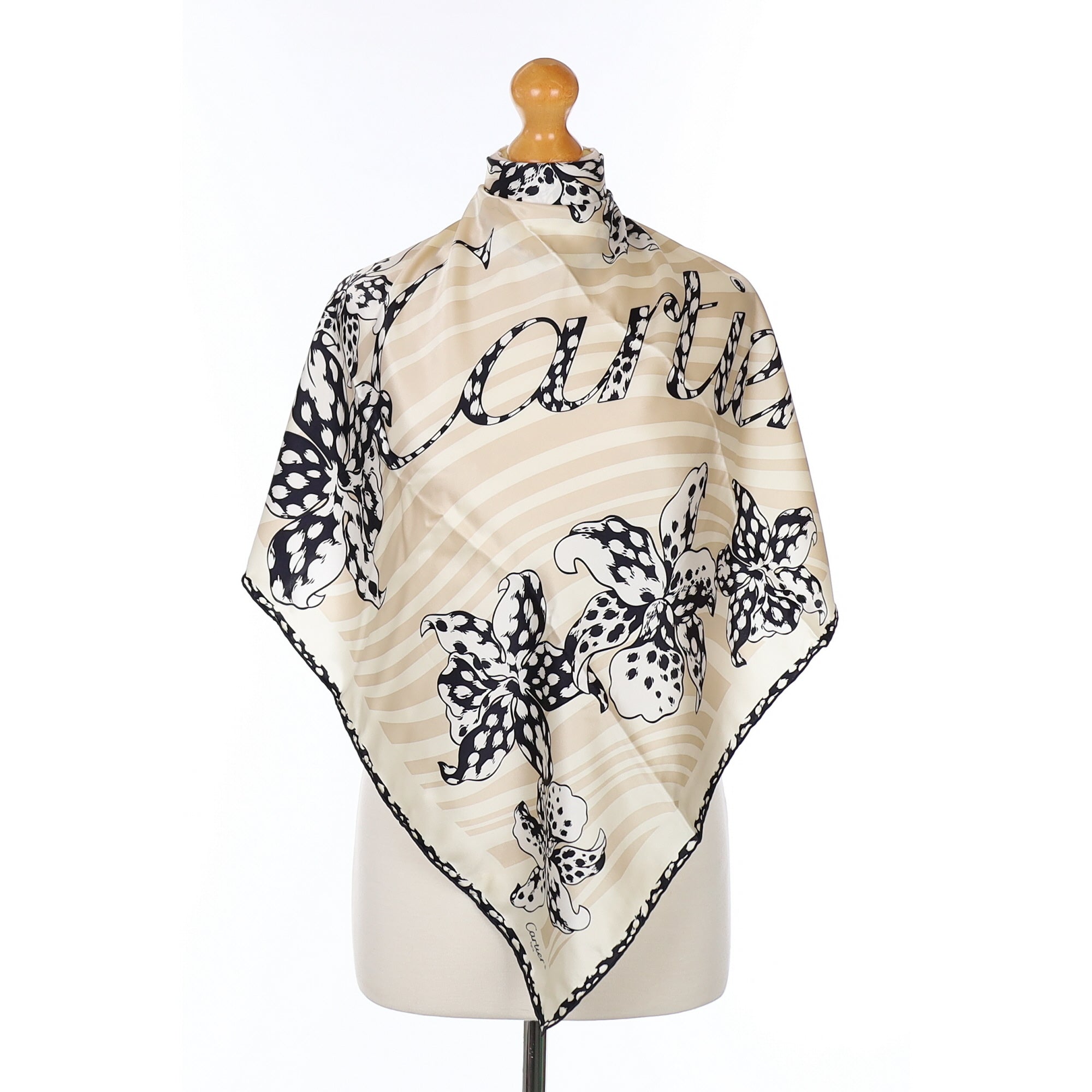 Brand New Boxed Cartier Silk Scarf