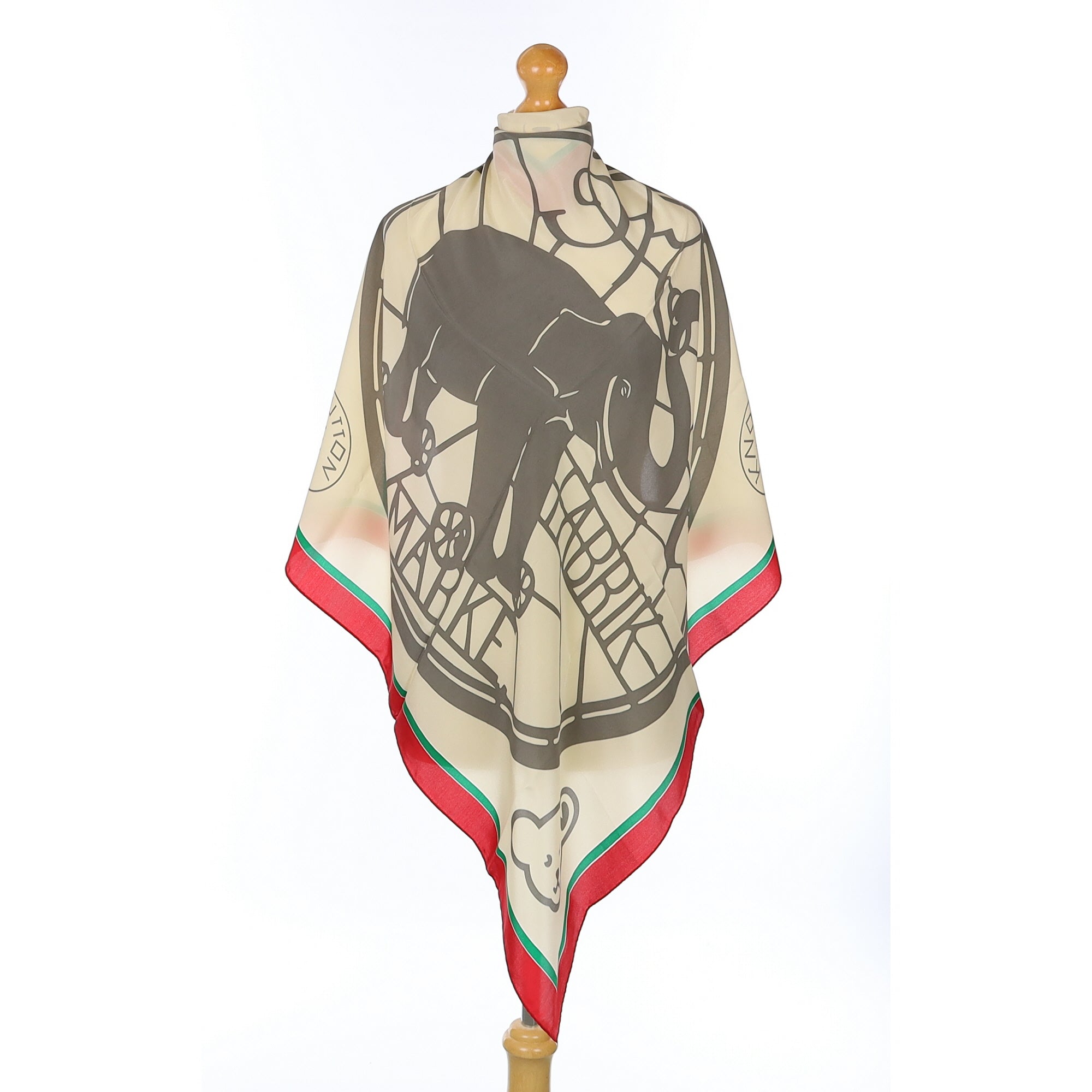Brand New Boxed Elephant Steiff Club Silk Scarf