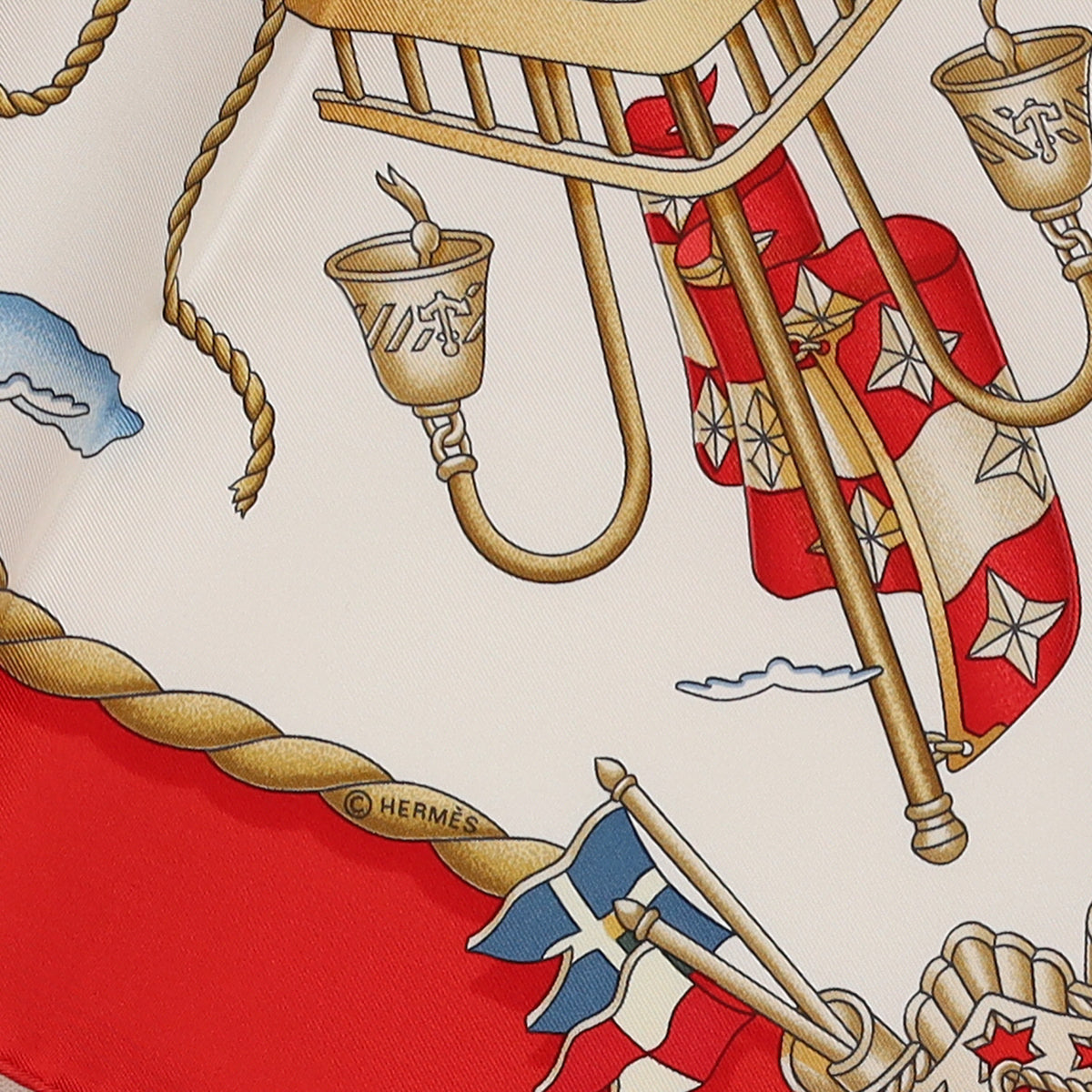 Brand New Boxed Hermès Railing Silk Scarf Quite Rare