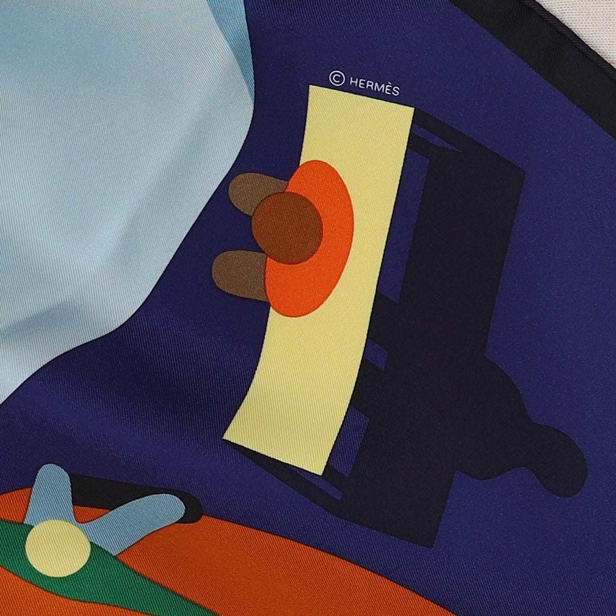 Brand New Boxed Hermès Figures Libres Vintage Silk Scarf