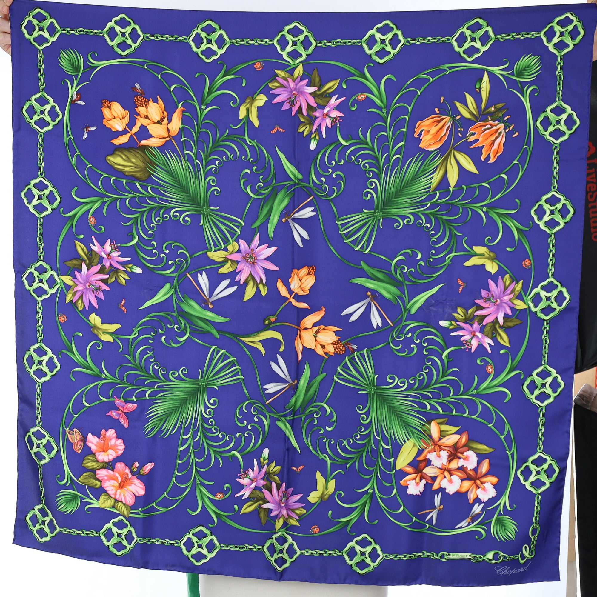 Brand New Boxed Chopard Silk Scarf
