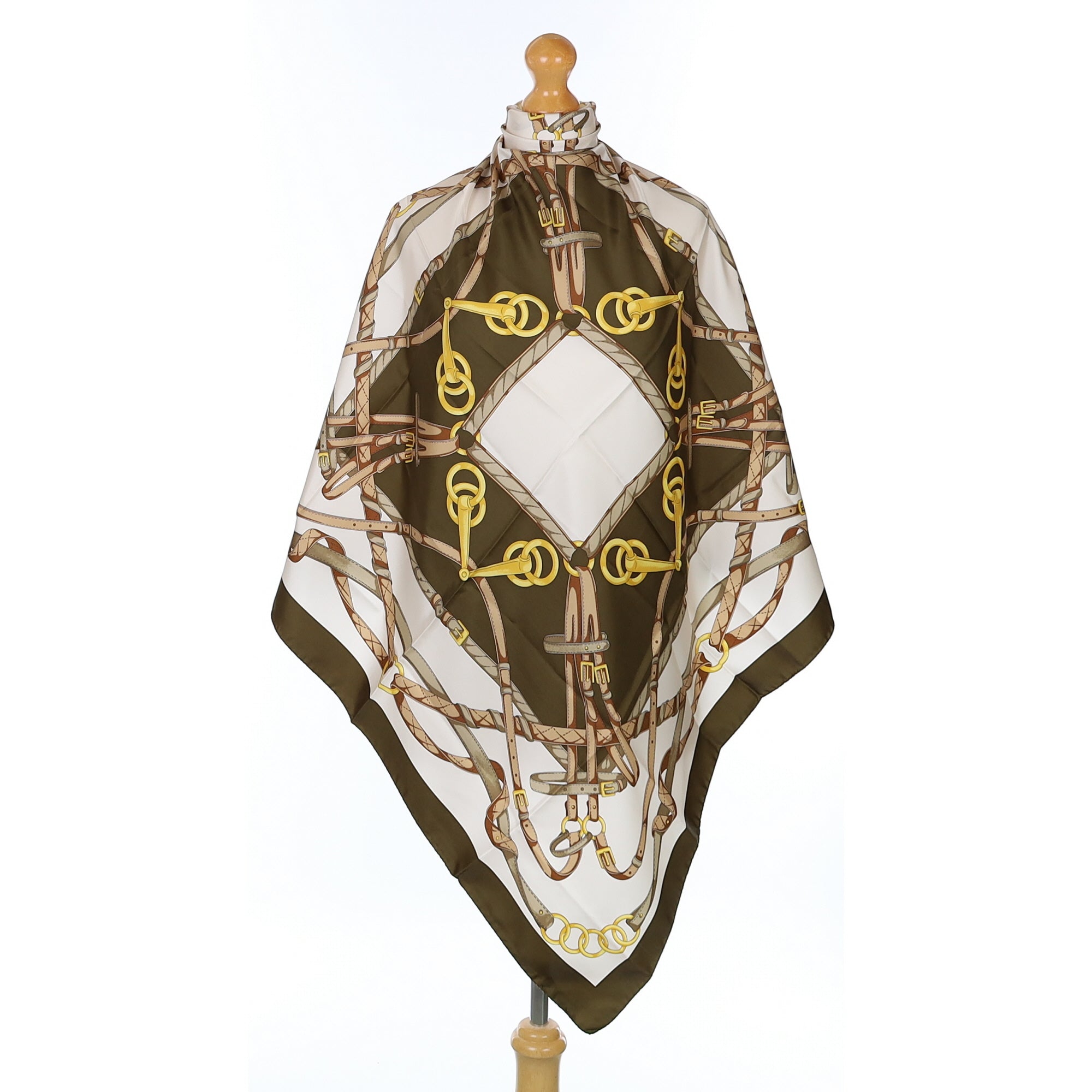 Brand New Frey Bridle Design Silk Scarf
