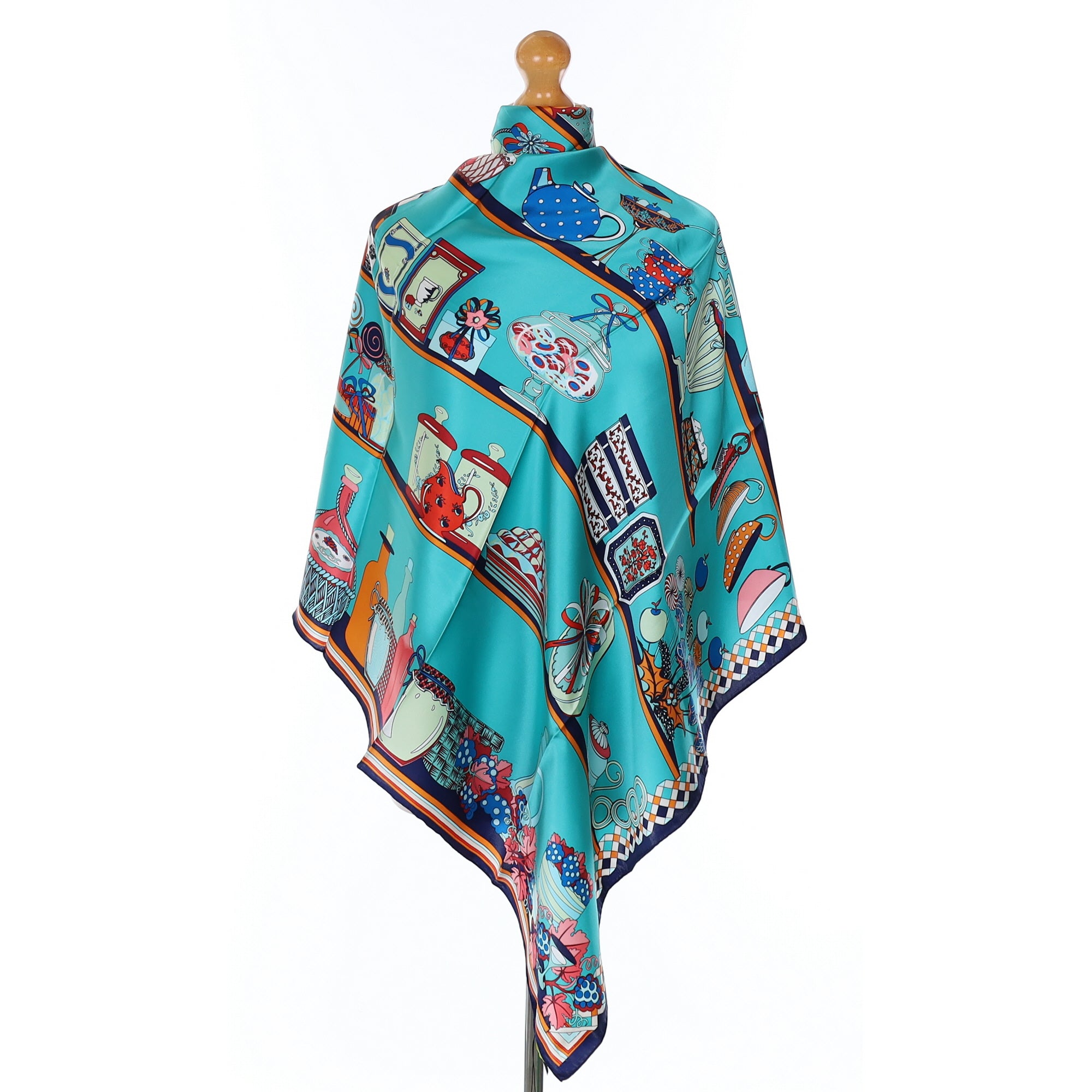 Brand New Boxed Scarves of Silk Trinket Design Silk Scarf