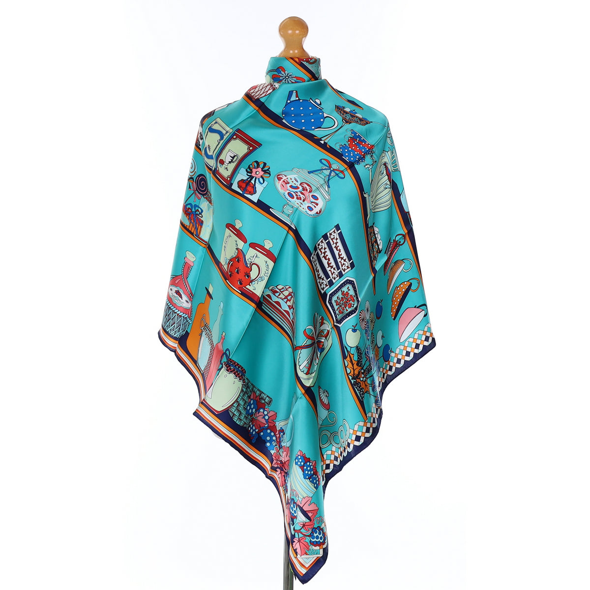 Brand New Boxed Scarves of Silk Trinket Design Silk Scarf