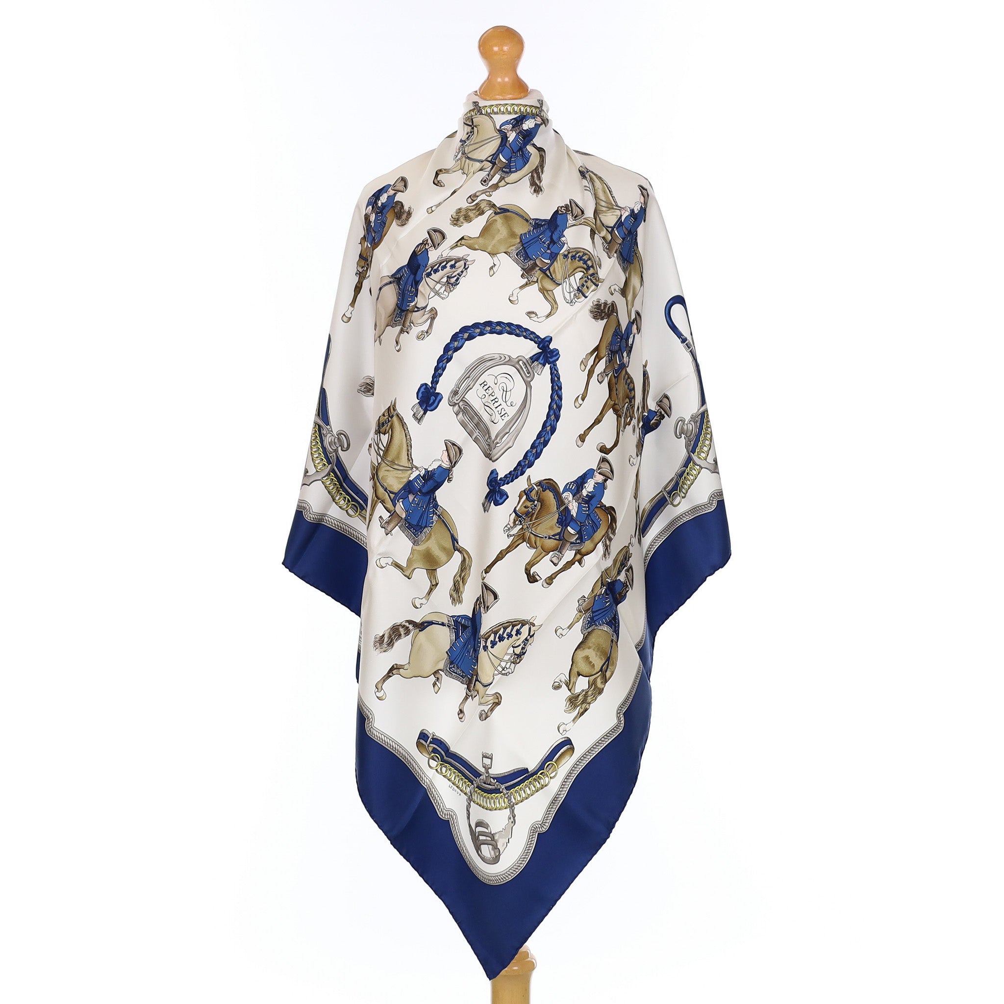 Brand New Boxed Hermès Reprise Vintage Silk Scarf