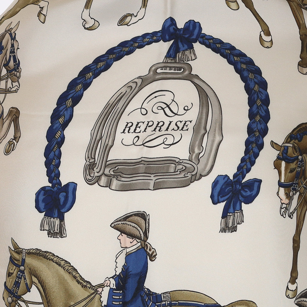 Brand New Boxed Hermès Reprise Vintage Silk Scarf