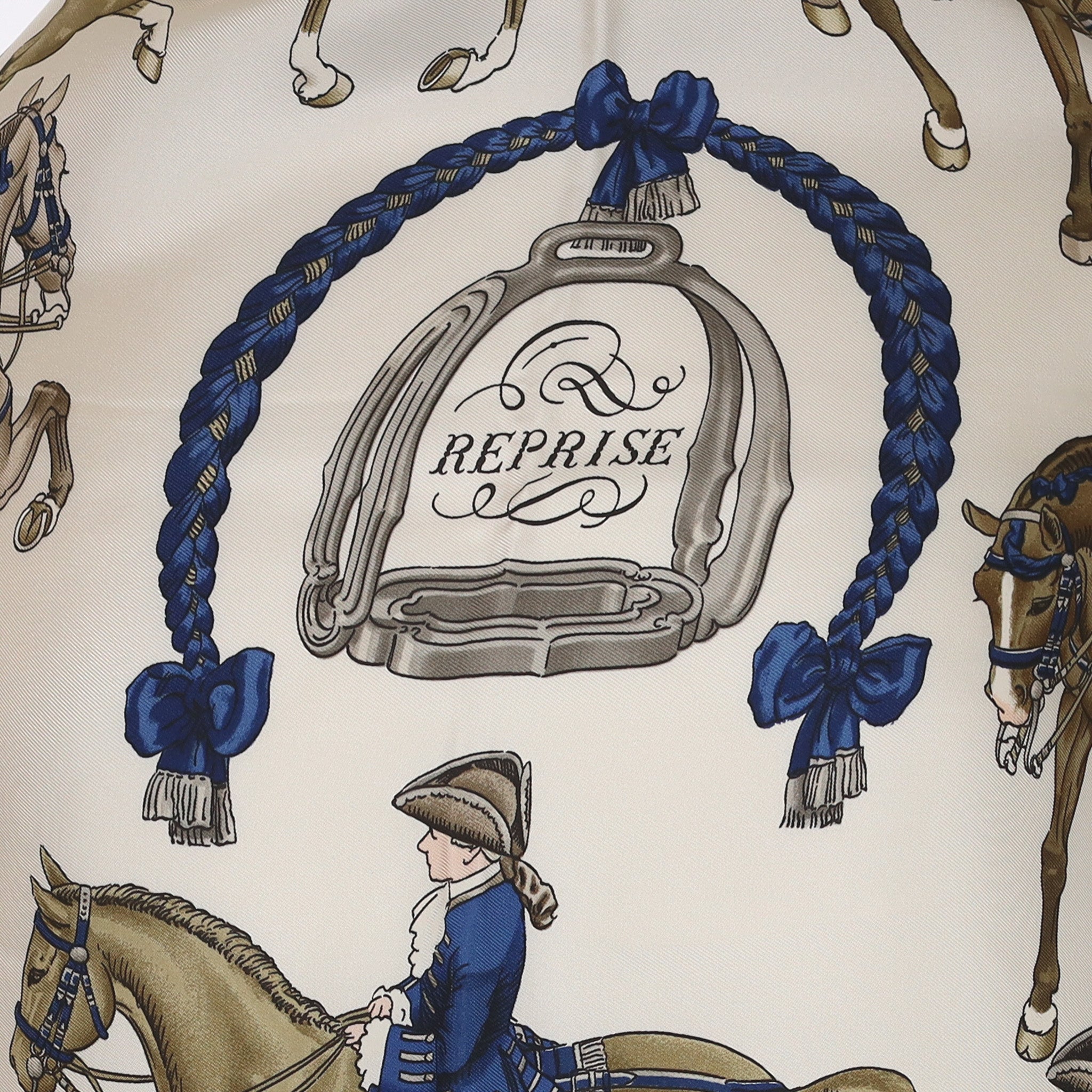 Brand New Boxed Hermès Reprise Vintage Silk Scarf
