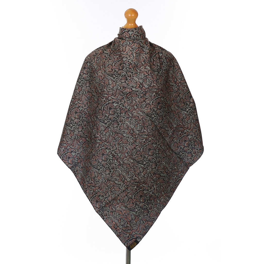 Reversible Paisley Silk Scarf