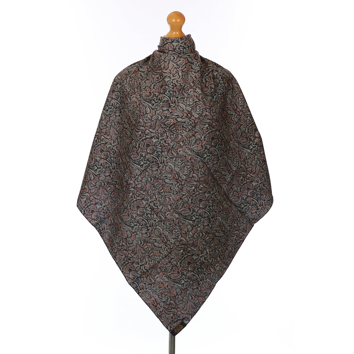 Reversible Paisley Silk Scarf