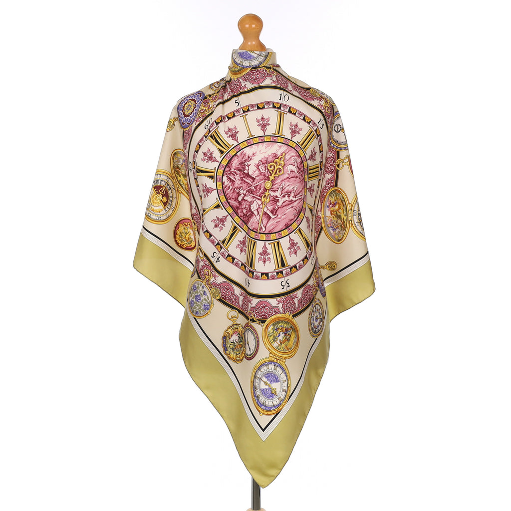 Loewe Vintage Dial Design Silk Scarf