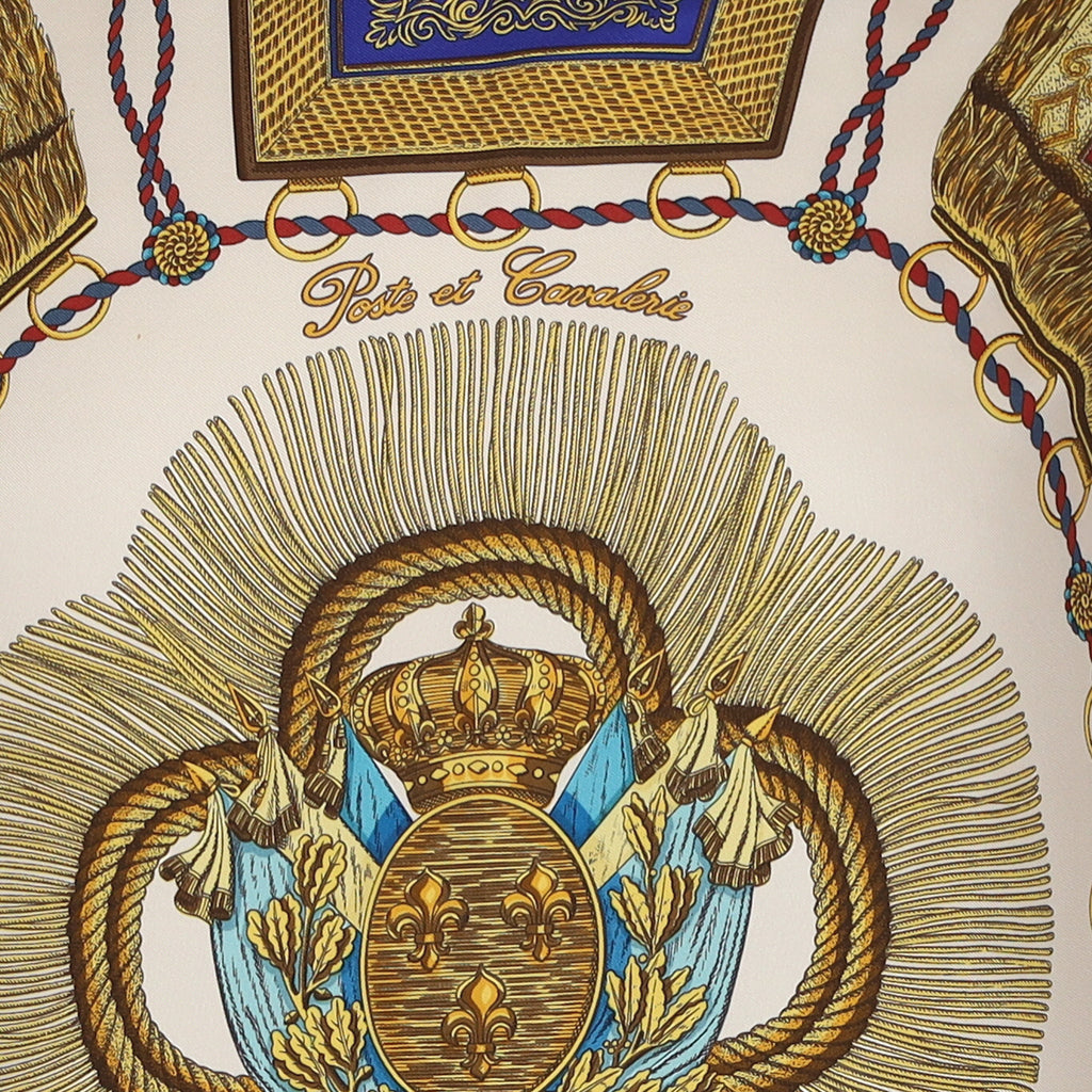 Hermès Poste et Cavalerie Vintage Silk Scarf