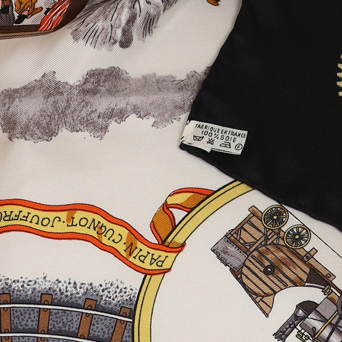 Pristine Boxed Hermès Les Merveilles de la Vapeur Vintage Silk Scarf Rare