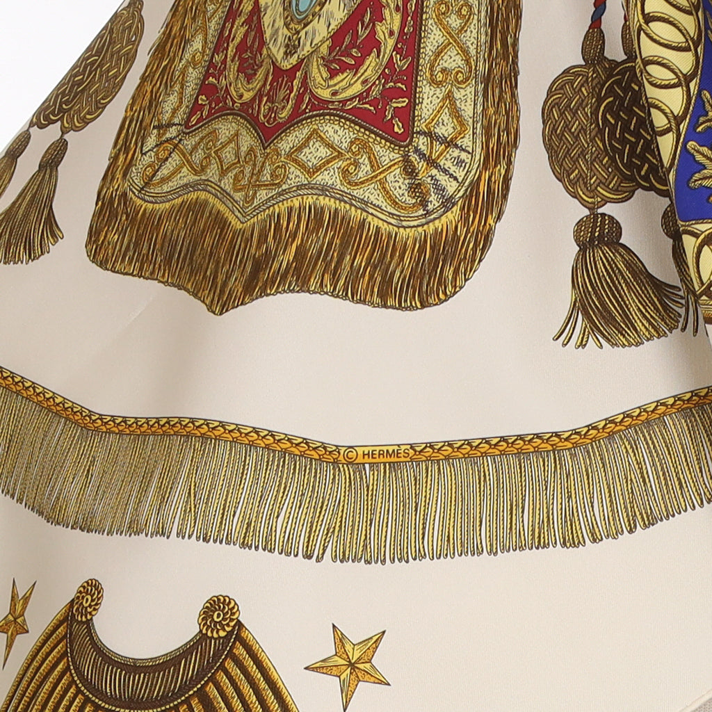 Hermès Poste et Cavalerie Vintage Silk Scarf