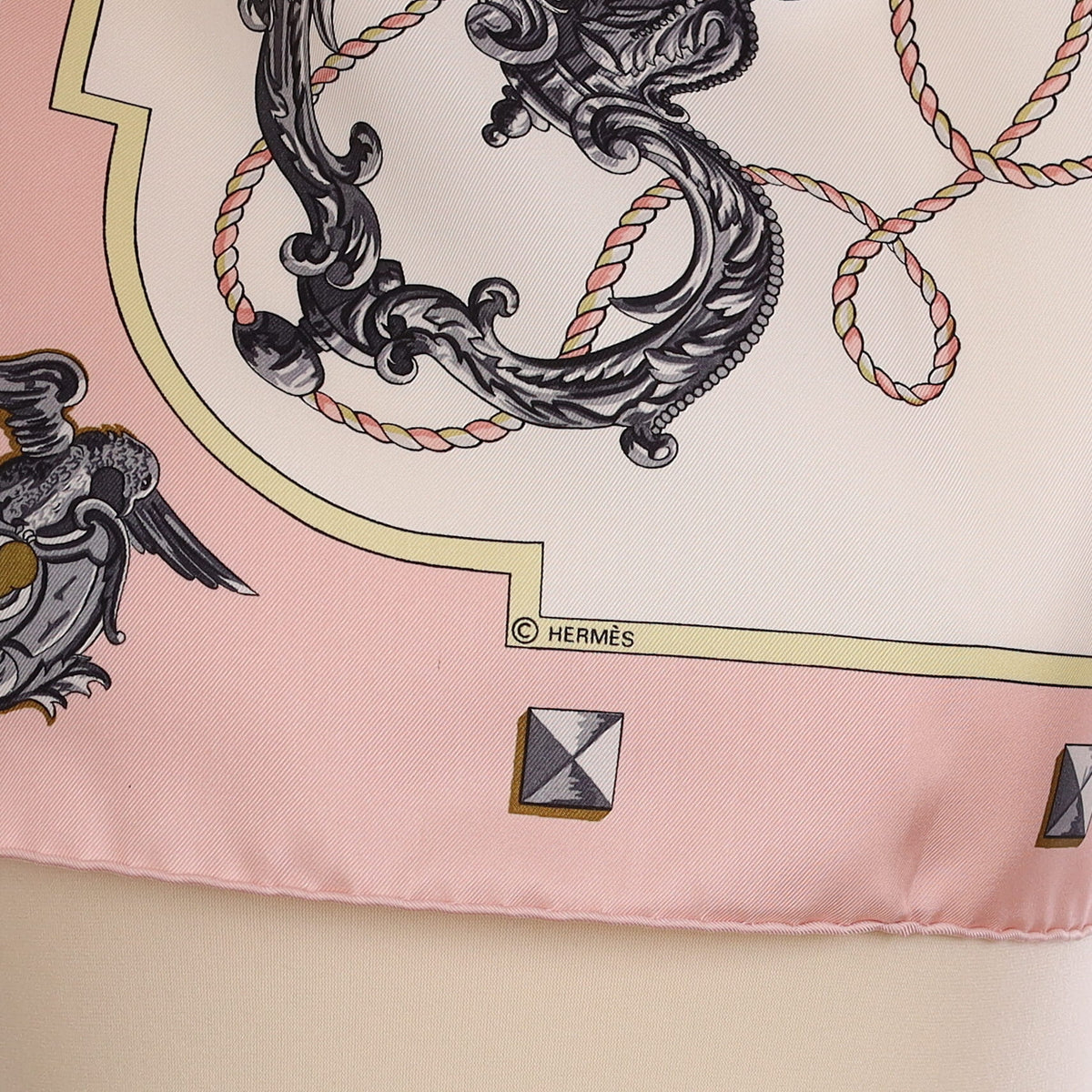 Brand New Boxed Hermès Les Clefs Silk Scarf