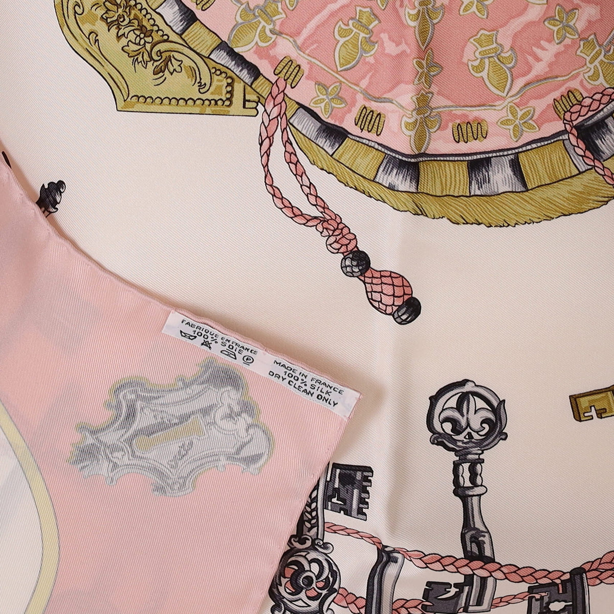 Brand New Boxed Hermès Les Clefs Silk Scarf