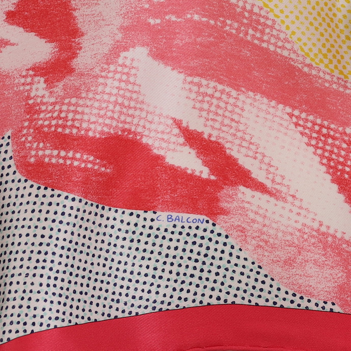 Brand New Boxed Hermès 70 Regard de Soie Silk Scarf