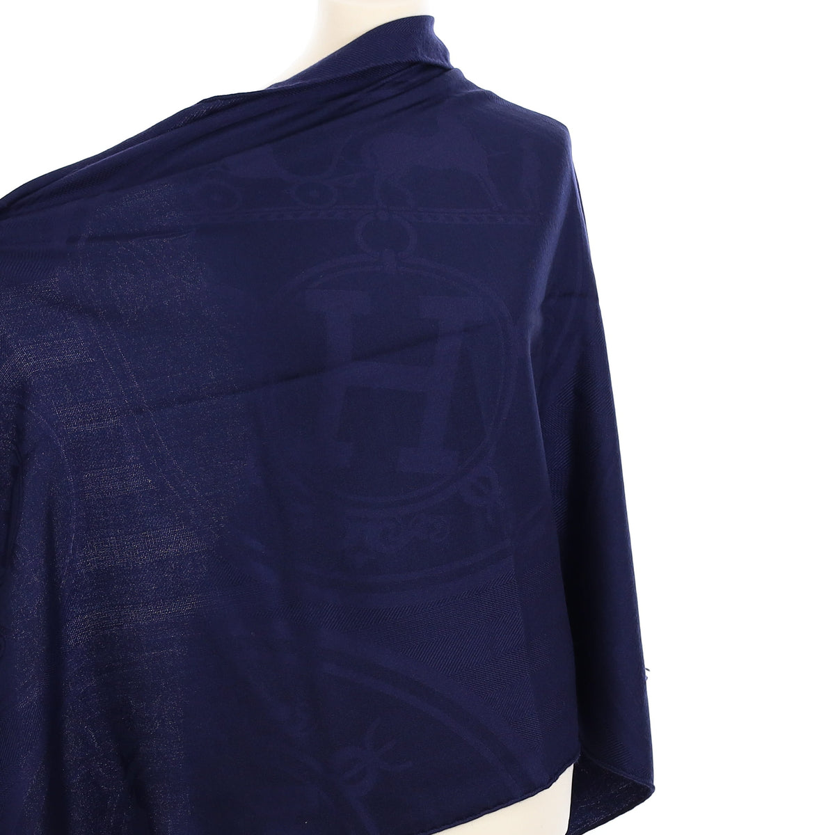 Boxed Hermès Libris Cashmere Blend Stole
