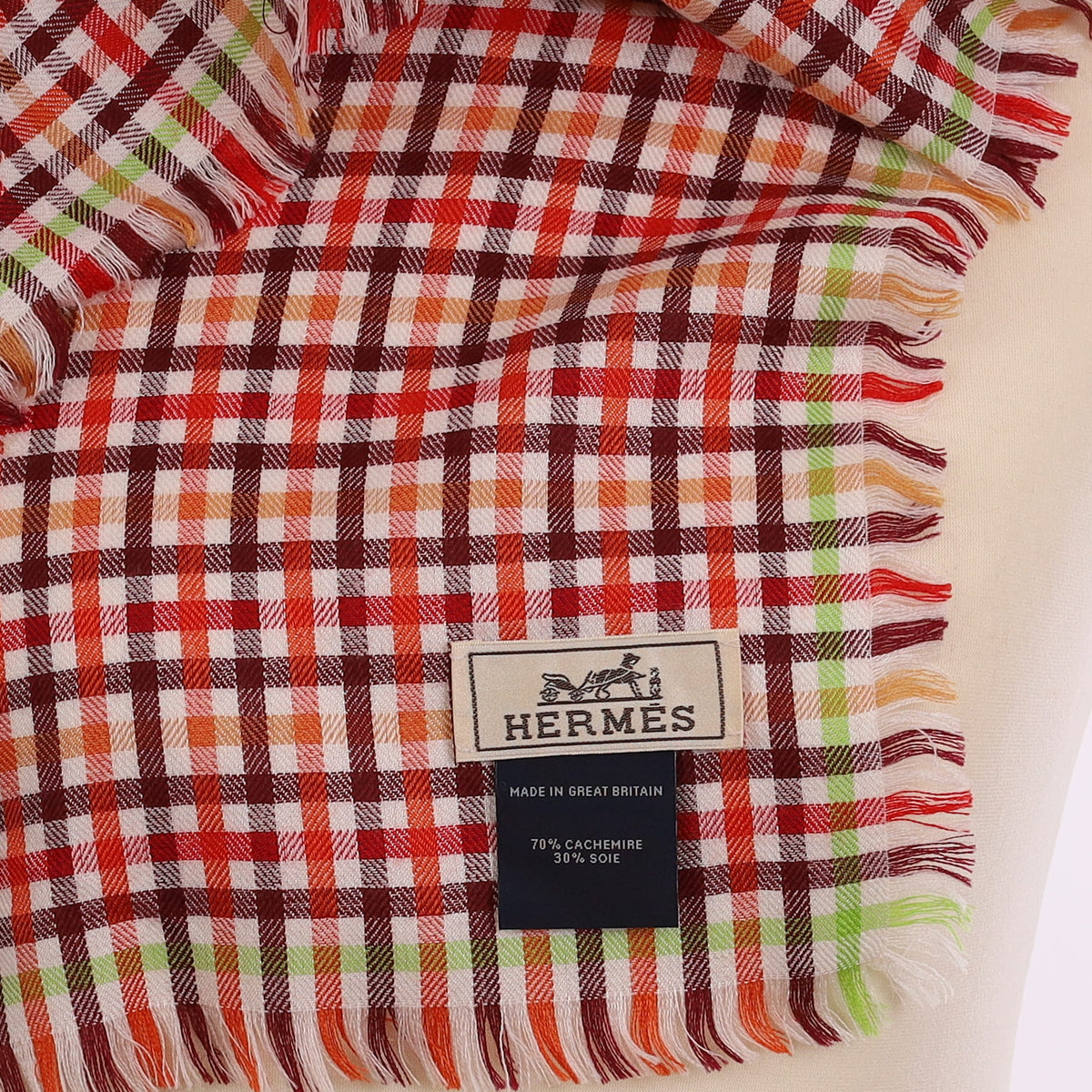 Brand New Boxed Hermès Ventures Beyond Cashmere Blend Wrap