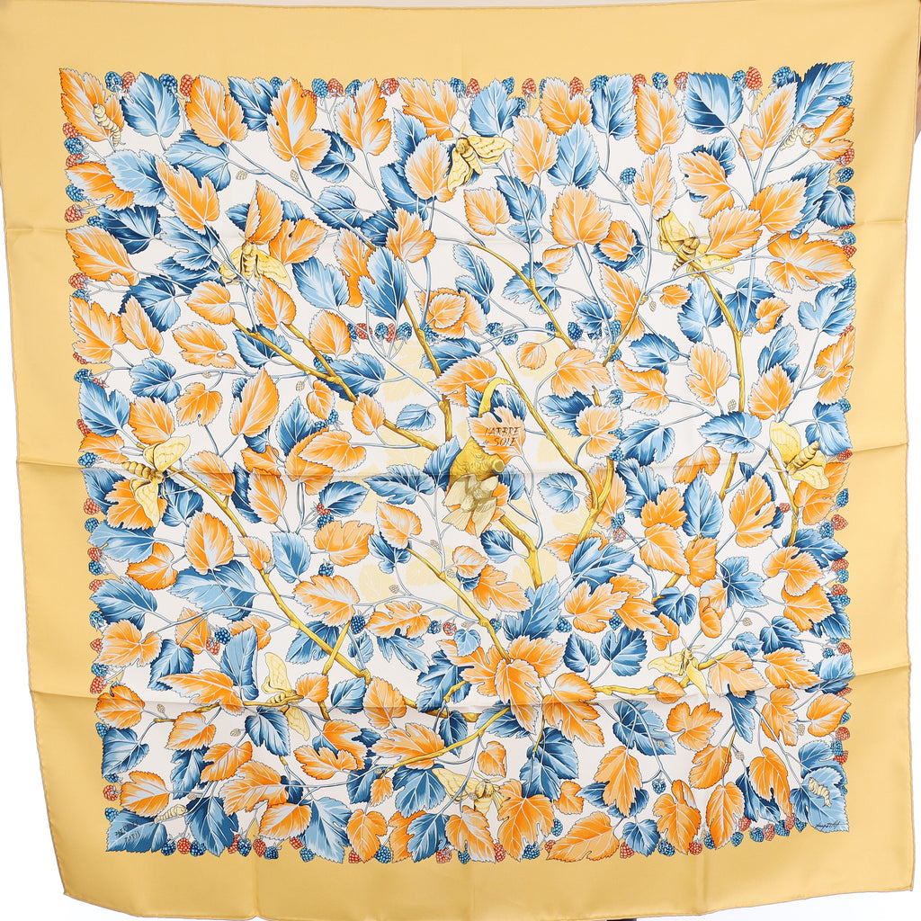 Brand New Boxed Hermès L'arbre de Soie Silk Scarf Quite Rare