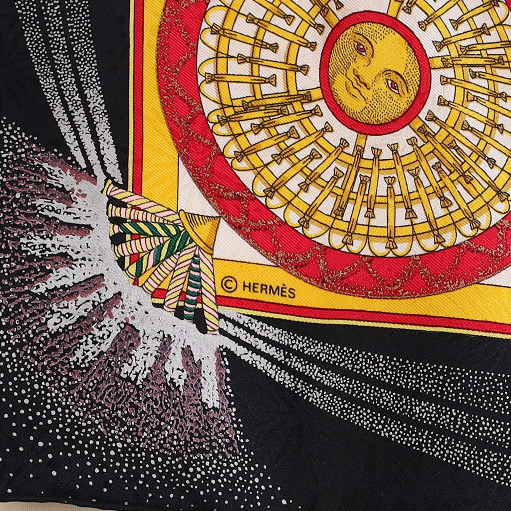 Brand New Boxed Hermès Feux D'Artifice Silk Scarf