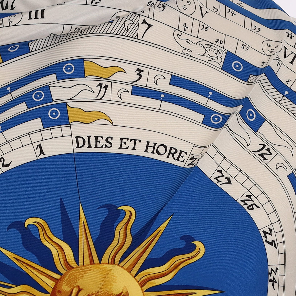 Pristine Boxed Hermès Dies et Hore Silk Scarf