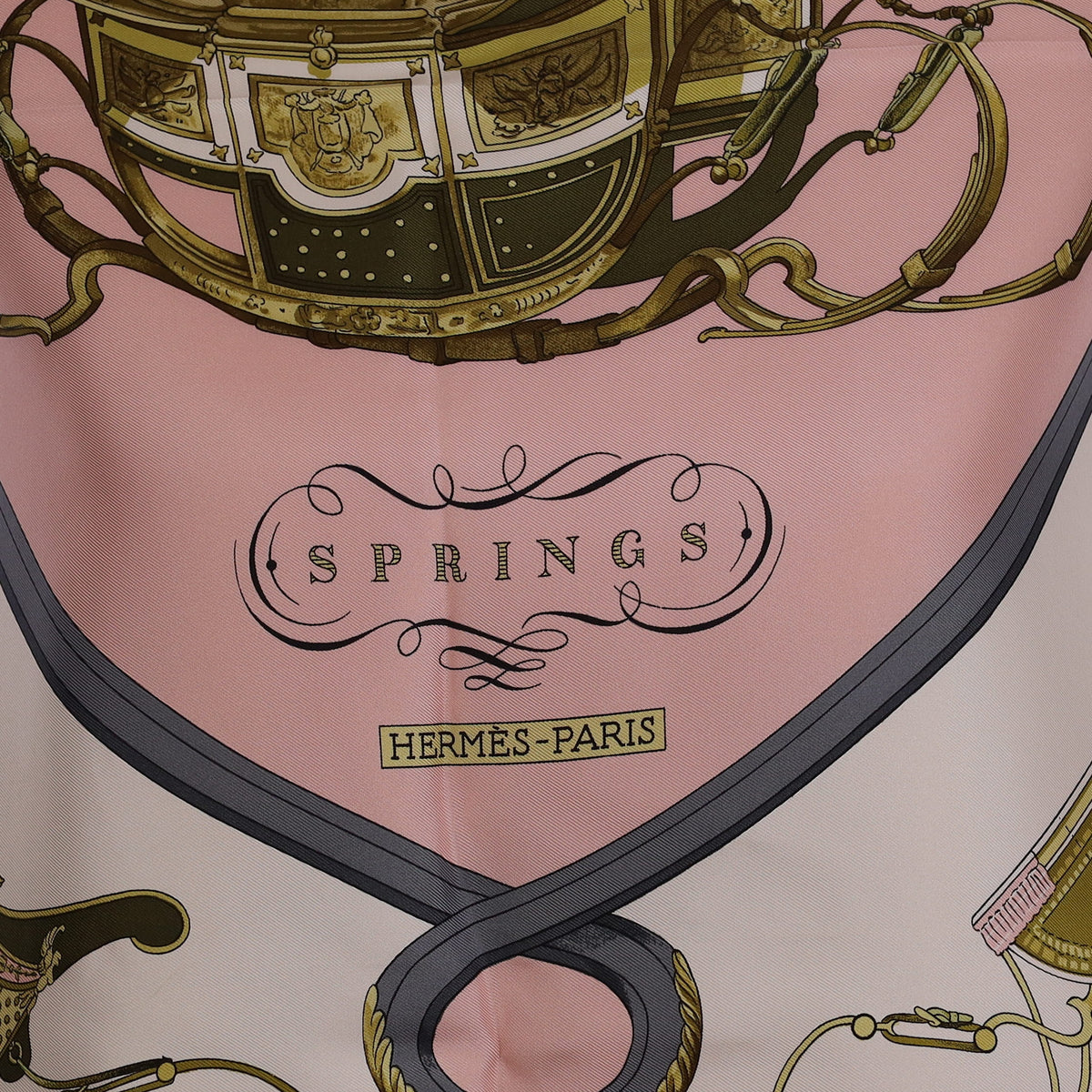 Pristine Boxed Hermès Springs Silk Scarf Quite Rare