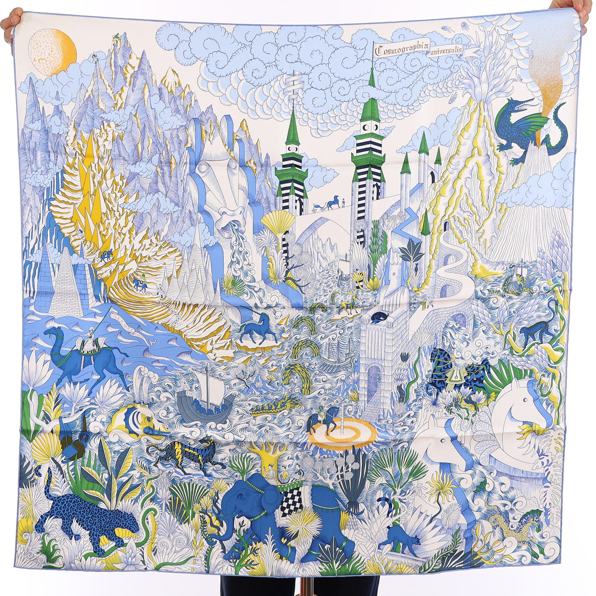 Rare Brand New Boxed Hermès Cosmographia Universalis Silk Scarf