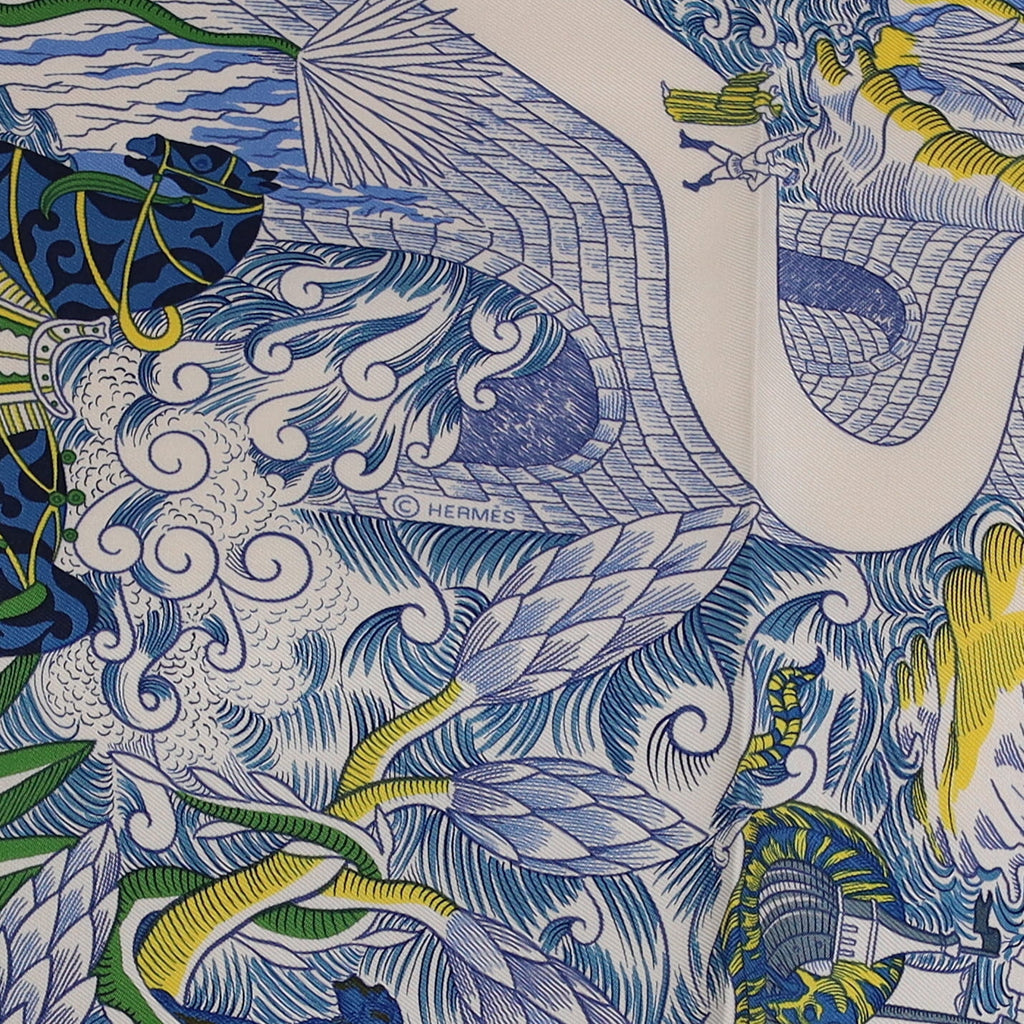 Rare Brand New Boxed Hermès Cosmographia Universalis Silk Scarf