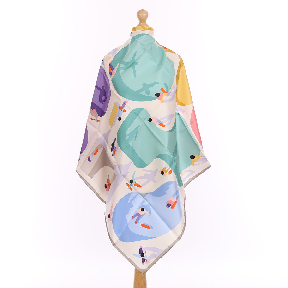 Brand New Boxed Hermès Figures Libres Silk Scarf