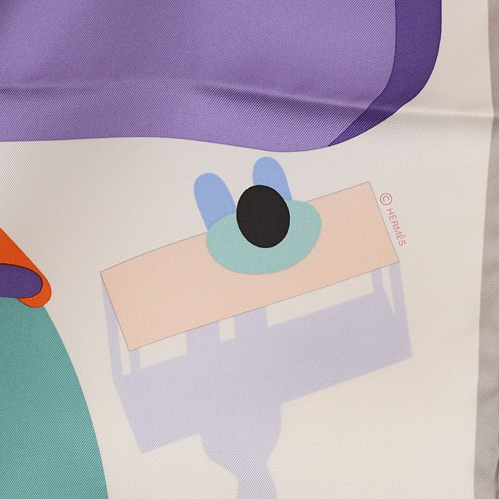 Brand New Boxed Hermès Figures Libres Silk Scarf