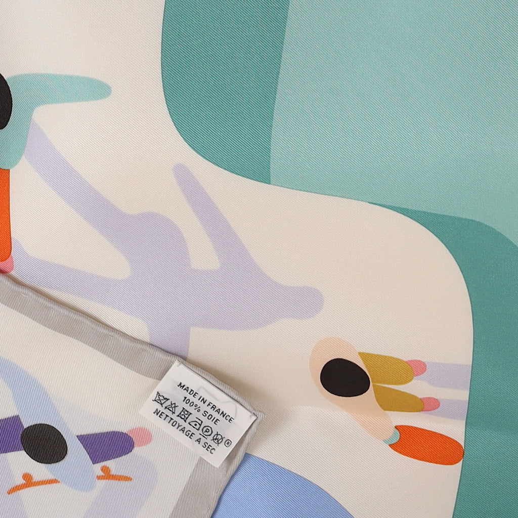 Brand New Boxed Hermès Figures Libres Silk Scarf