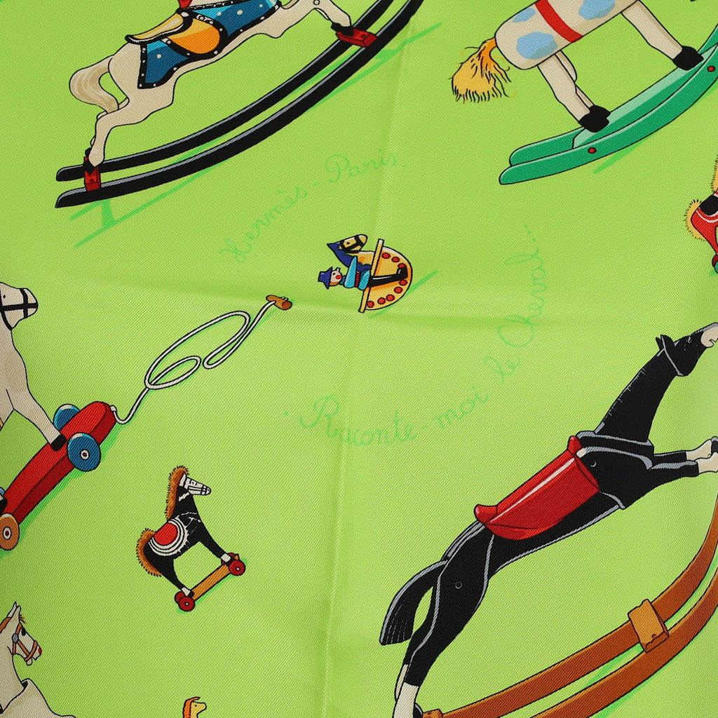 Brand New Boxed Hermès Raconte Moi le Cheval Silk Scarf