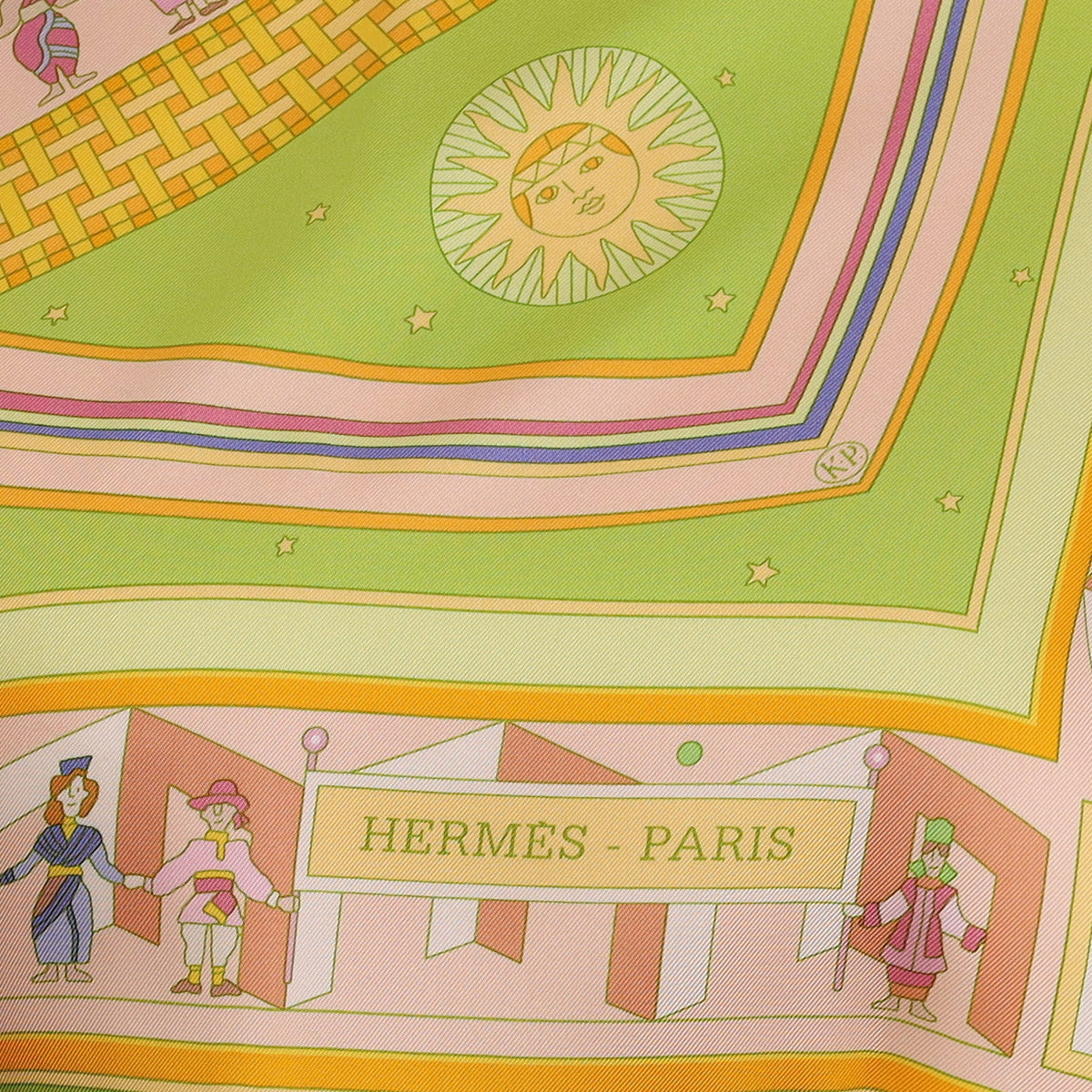 Brand New Boxed Hermès Donner la Main Silk Scarf