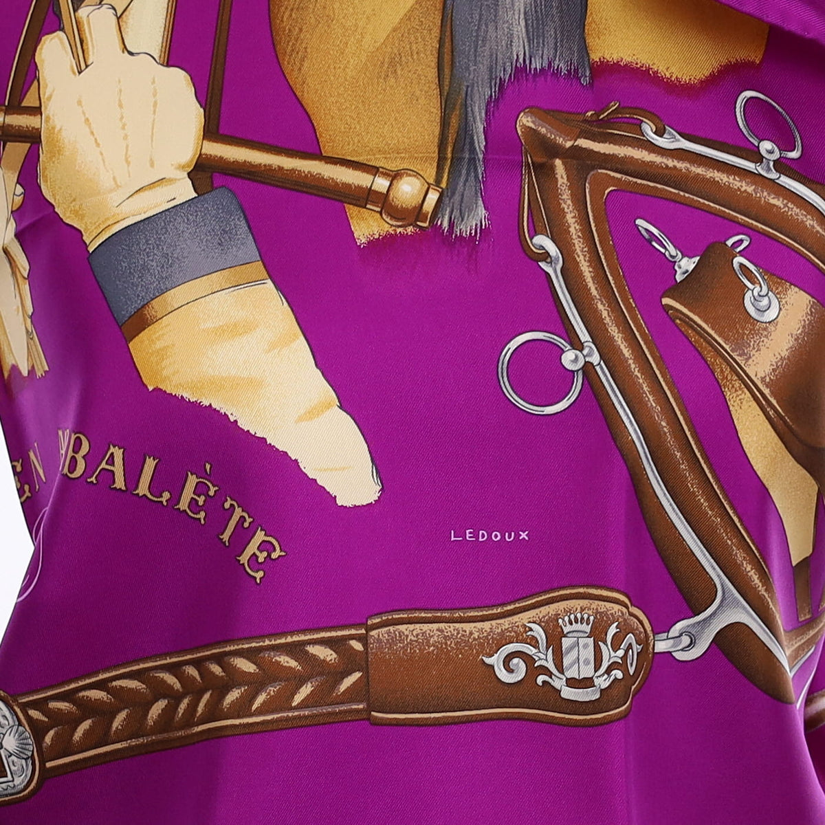 Brand New Boxed Hermès Attelage en Arbalète Silk Scarf