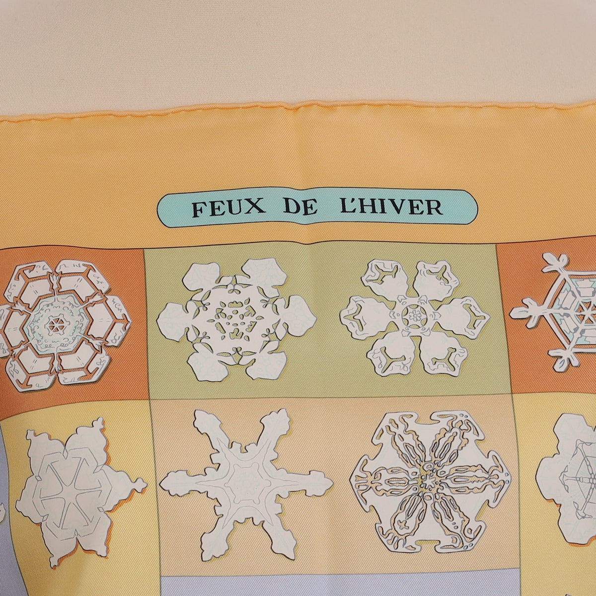 Brand New Boxed Hermès Feùx de L'hiver Silk Scarf