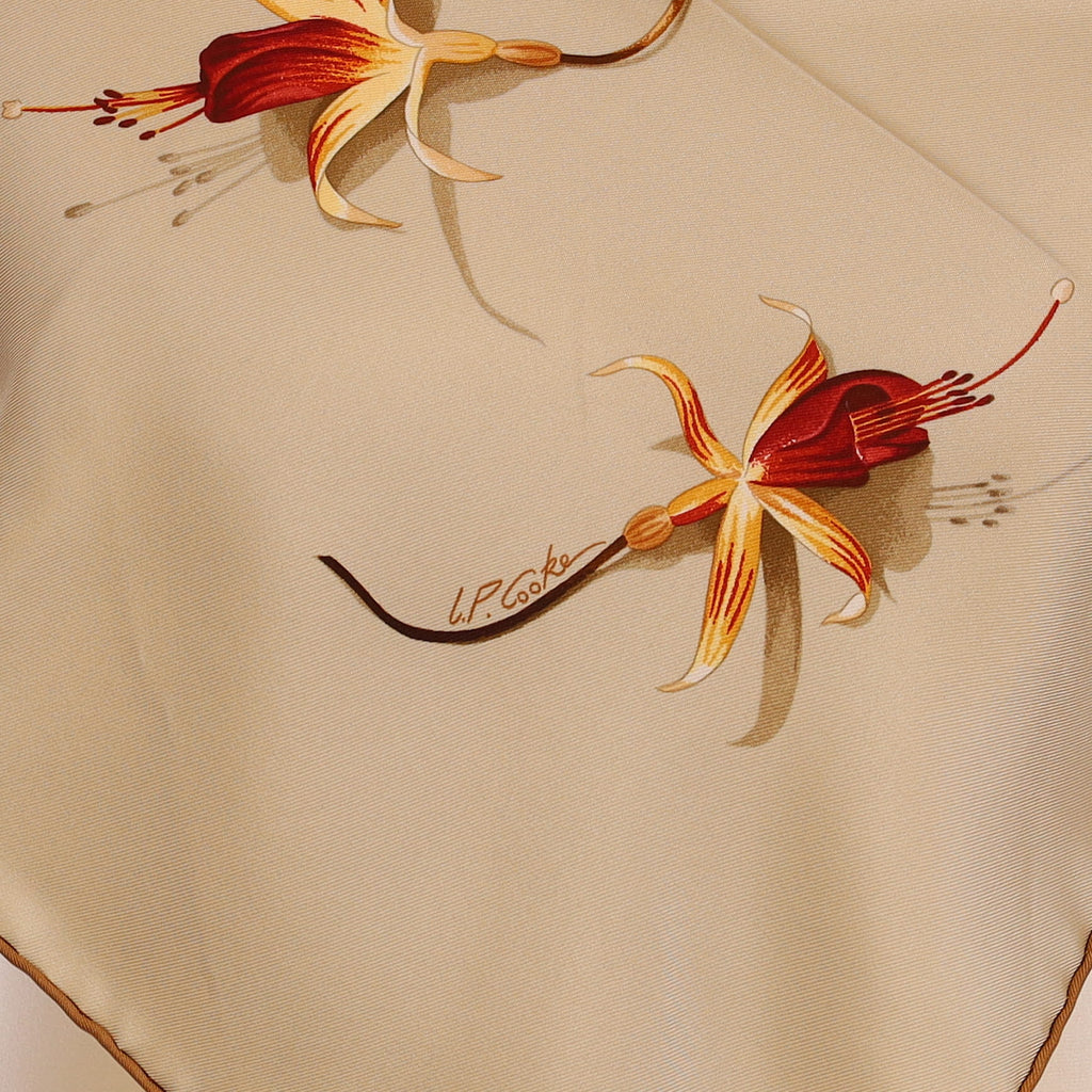 Brand New Boxed Hermès Fleurs de Fuchsia Silk Scarf Quite Rare