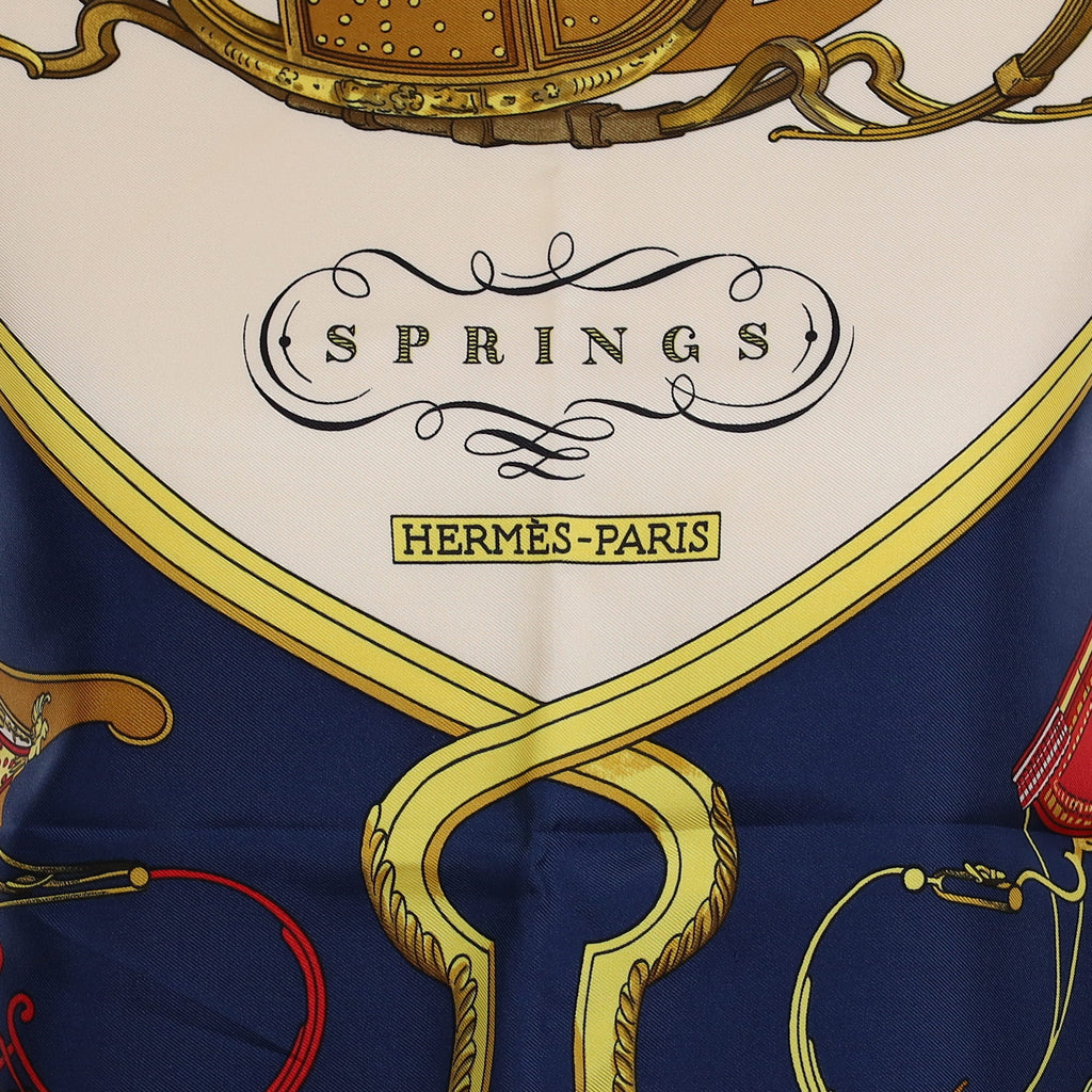 Brand New Boxed Hermès Springs Silk Scarf